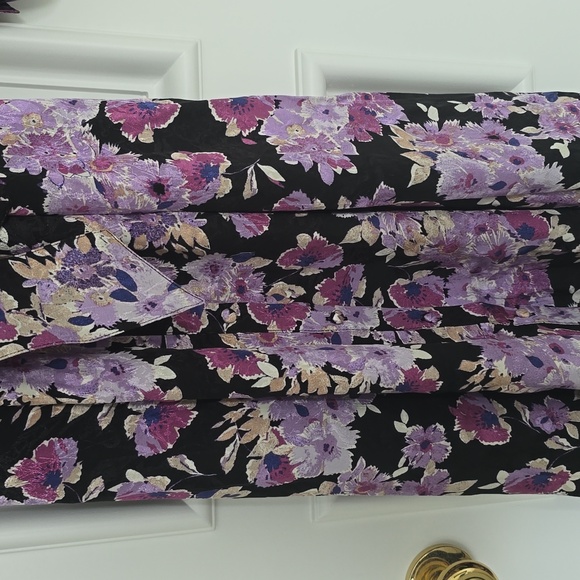Sezane Dress Floral Purple Size 10 NWT - Picture 8 of 13